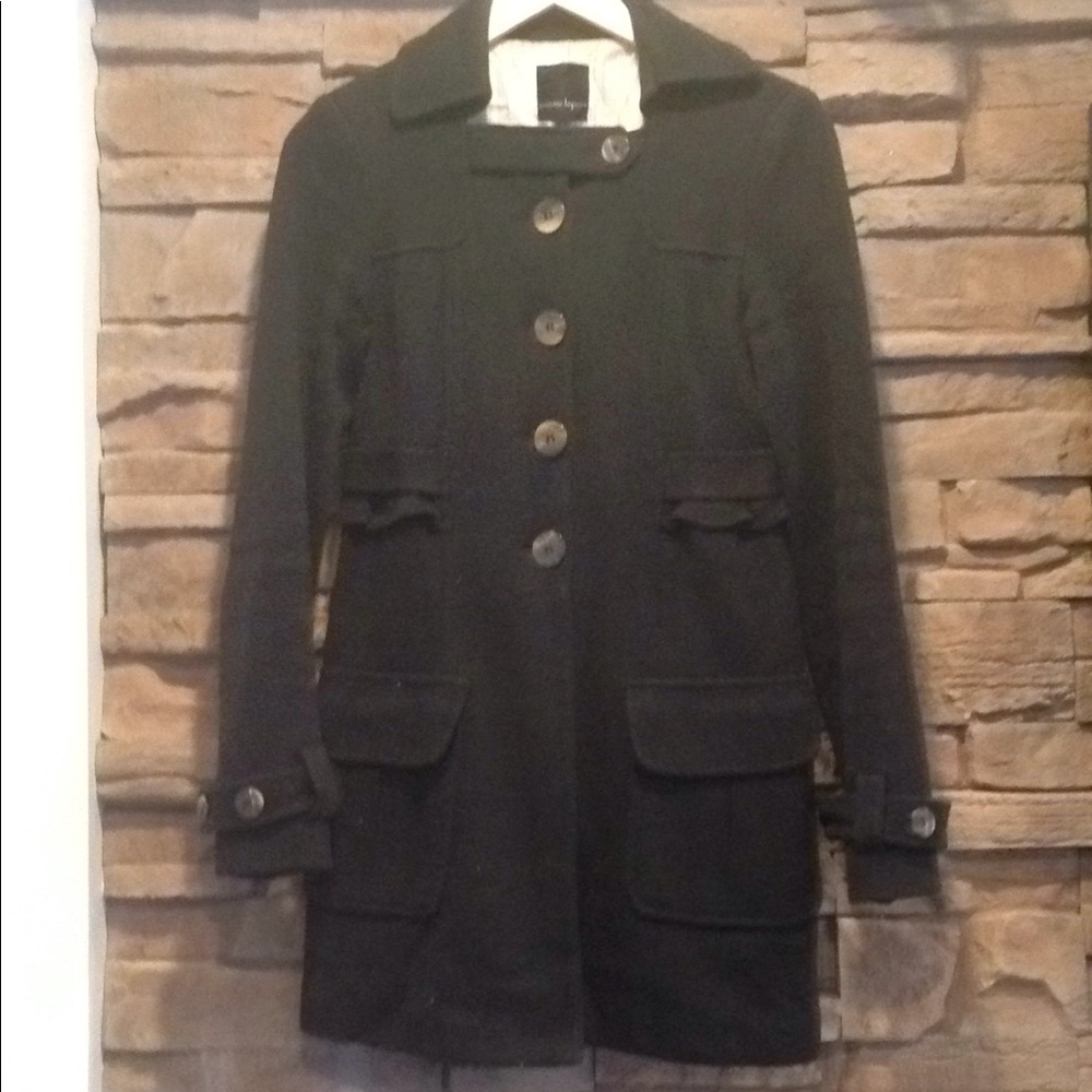 Nanette Lepore Cotton Knot Black Jacket ruffle 6